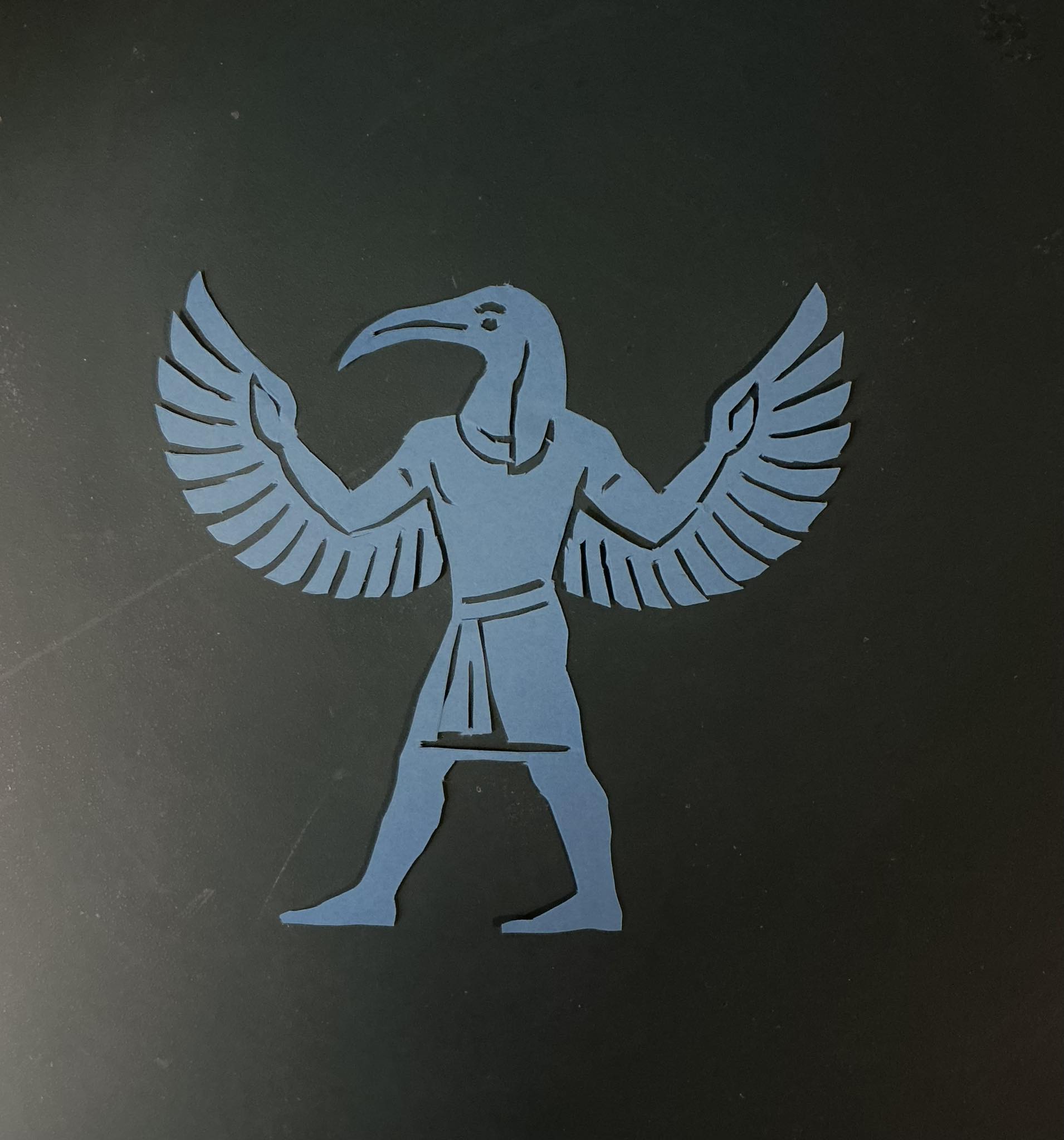 Hieroglyph paper cutting